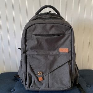 Dark gray Hap Tim Multi-function Large Baby Diaper Bag Backpack